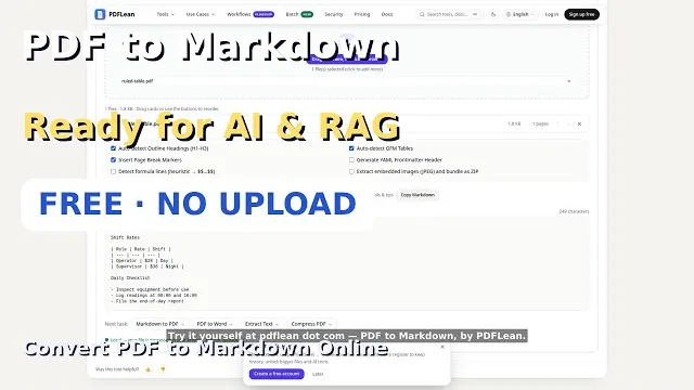 视频封面：PDF 转 Markdown，喂给 AI 与 RAG
